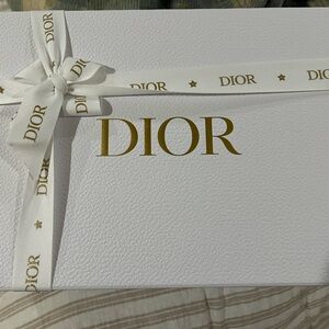 Dior Luxurious White and Gold Ribbon